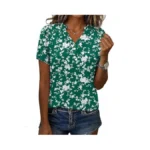 Micoson T Shirts For Ladies Elegant Floral Print Summer Shirts