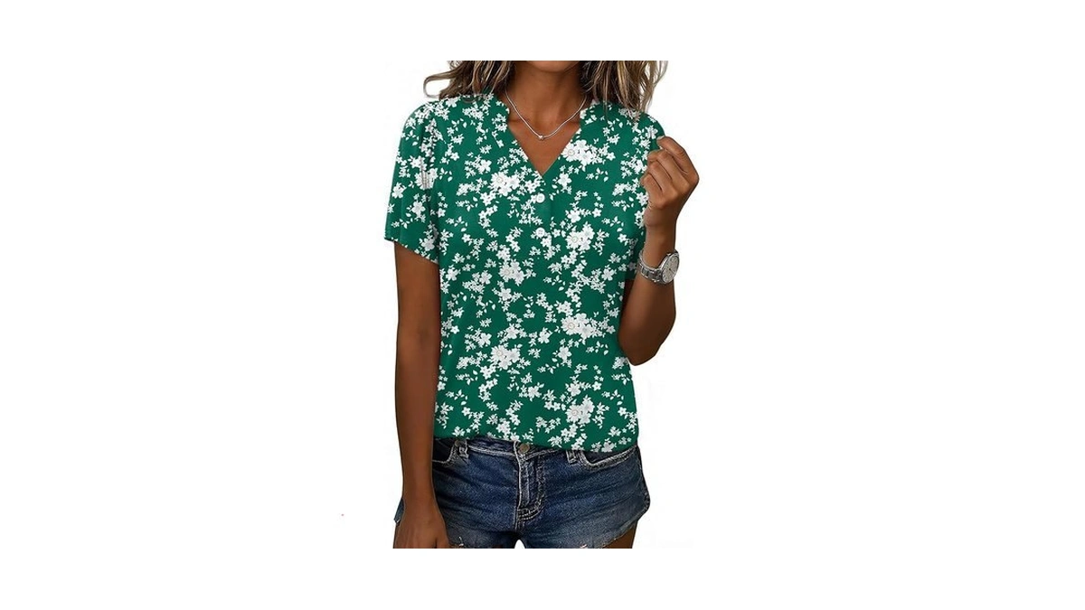 Micoson T Shirts For Ladies Elegant Floral Print Summer Shirts