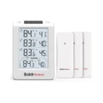 Baldrtherm Indoor Outdoor Thermometer Wireless, Temperature Humidity Monitor With 3