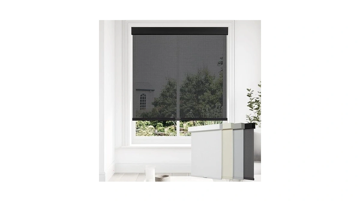 Persilux Light Filtering Blinds Cordless Solar Roller Window Shades For