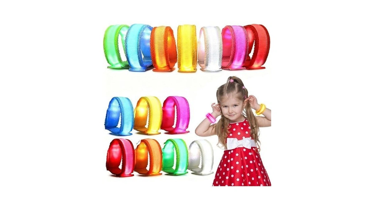 Yadiya 14 Pcs Led Glow Bracelets, Led Light Up Bracelets