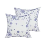 Purpleessences Throw Pillow Covers - 18x18 Inch - Floral Spring