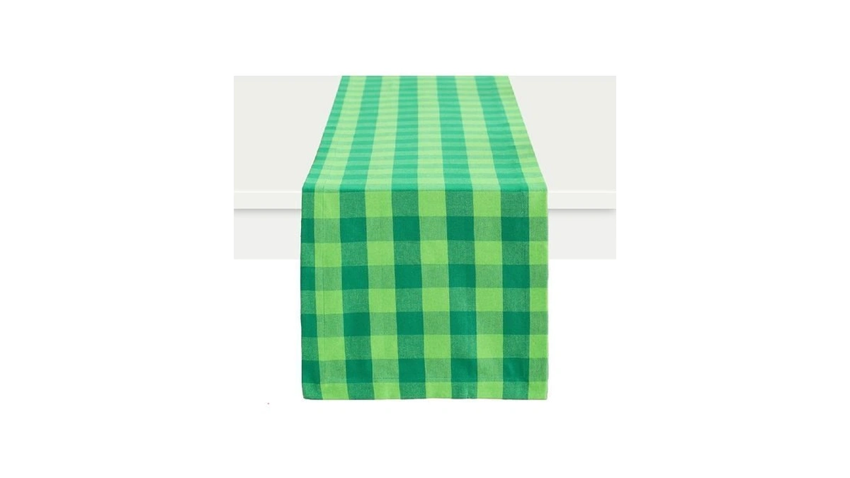 Purpleessences Buffalo Plaid Table Runner Classic Farmhouse 100% Cotton Checkered
