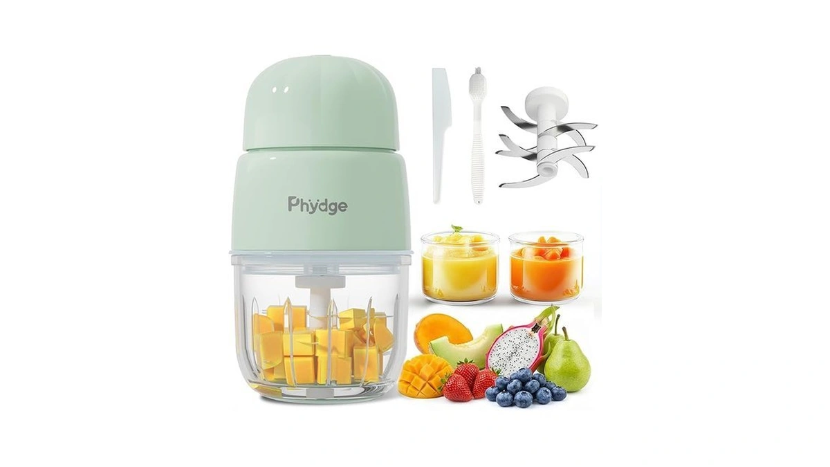Phydge Baby Food Maker, Green Baby Food Blender, 10oz Baby