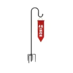 Cmaster Shepherd Hook For Outdoor,117cm Bird Feeder Pole With 5