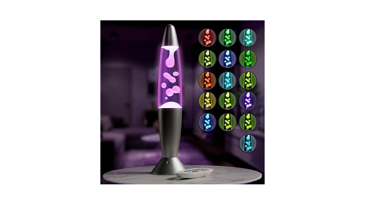 13.5" Led Liquid Motion Lamp With Remote Control – 17