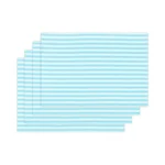 Purpleessences Striped Placemats, Set Of 4, Washable Double Layer Woven