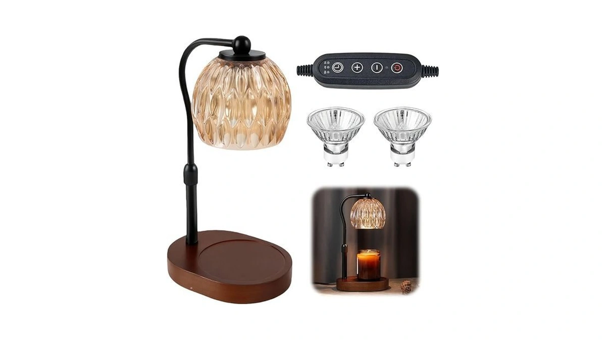 Sunnysam Candle Warmer Lamp With Timer & Dimmer, Wax Melt