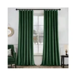 Miulee Christmas Velvet Curtains 90 Inches Long 2 Panels Set