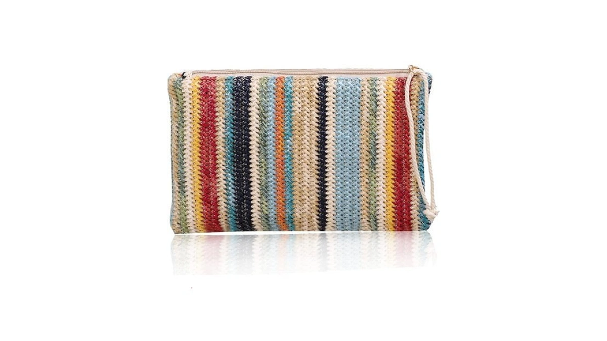 Abuyall Straw Clutch Purses For Women Summer Small Beach Purse