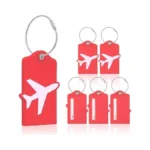 Vigorport Luggage Tags With Name Id Card, 6 Pack Flexible