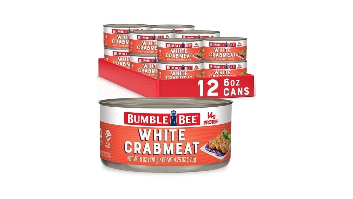 Bumble Bee White Flake Crab Meat In Water, 6 Oz