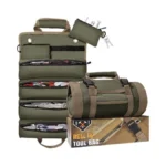 Qcoqce Heavy Duty Oxford Tool Roll, Waterproof Durable Tool Bag