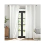 Miulee White Thermal Insulated Curtains 90 Inches Long 2 Panels