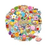 Stkjoviale Summer Stickers For Kids, 150 Pcs Waterproof Beach Stickers