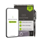 Rocketbook Mini Reusable Smart Notepad, Pocket Size On-the-go Notebook, 3.5x5.5,
