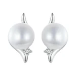 Bisaer 925 Sterling Silver Post Huggie Earrings For Women, 14k