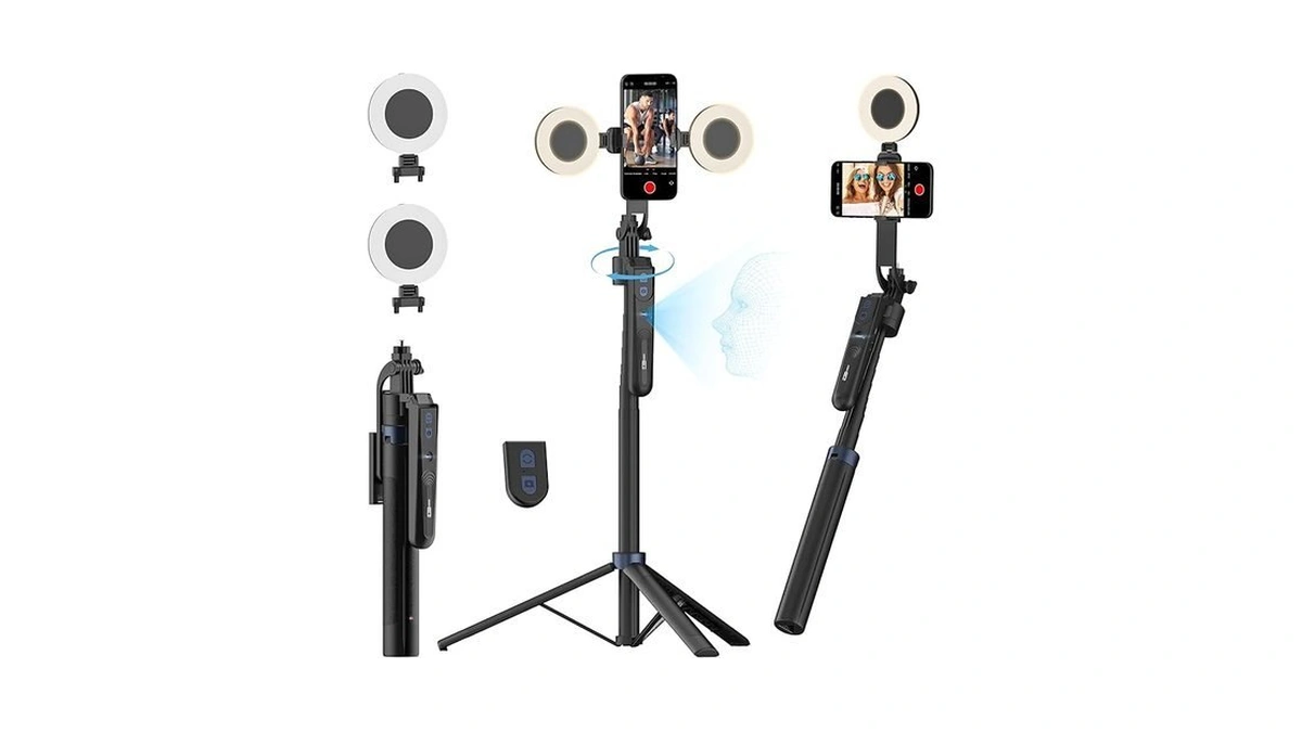 Uskeyvision Auto Face Tracking Tripod 360 Rotation,phone Tripod For Iphone