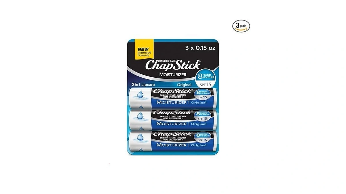 Chapstick Moisturizer Original Lip Balm Tubes, Spf 15 And Skin