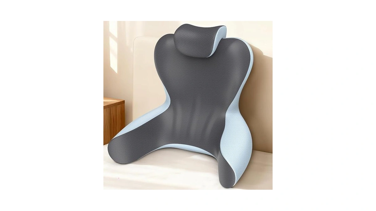 Reading Pillow For Sitting In Bed,22" H Back Support Pillow