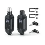 Kelgyua Wireless Xlr Microphone Transmitter Phantom Power, 2.4g Auto Noise