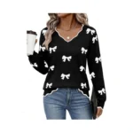 Lagracia Womens Fall V Neck Sweater 2026 Lightweight Casual Long
