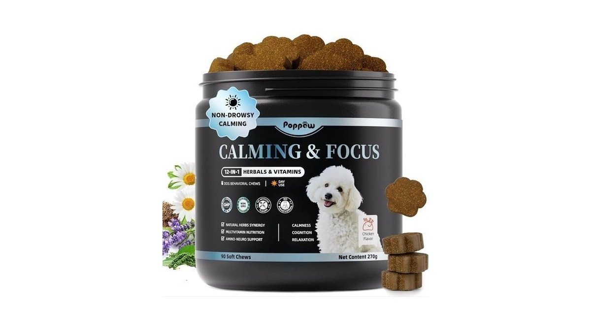Poppaw Calming Chews For Dogs – Calming Treats For Anxiety,
