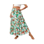 Kirundo Maxi Skirts For Women 2026 Summer Boho Floral High