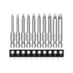 Mulwark Robertson Square Allen Wrench Drill Bits Set 10pc Screwdriver