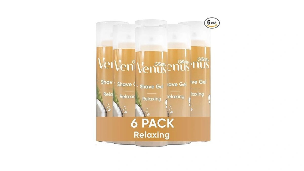 Gillette Venus Relaxing Coconut Shave Gel, Womenโs, Shaving Cream, 7