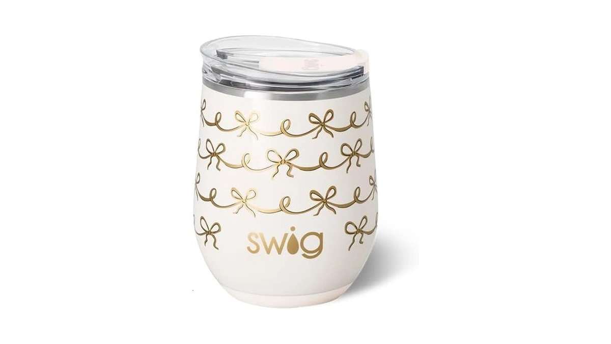 Swig Life 12oz Wine Tumbler With Lid, Stainless Steel, Dishwasher