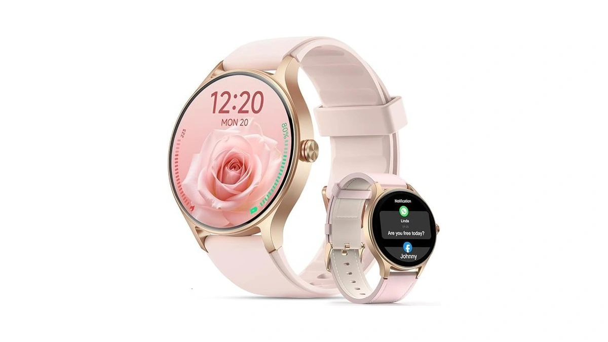 Woneligo Smart Watch,1.57inch Amoled Touchscreen Fitness Watch For Iphone &