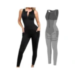 Popilush The Shapewear Jumpsuit Workout Jumpsuits With Pockets - Zip