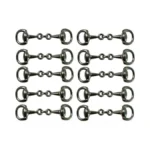 W Wellshine 10pcs Medium Equestrian Snaffle Bit Horse Bit Buckle