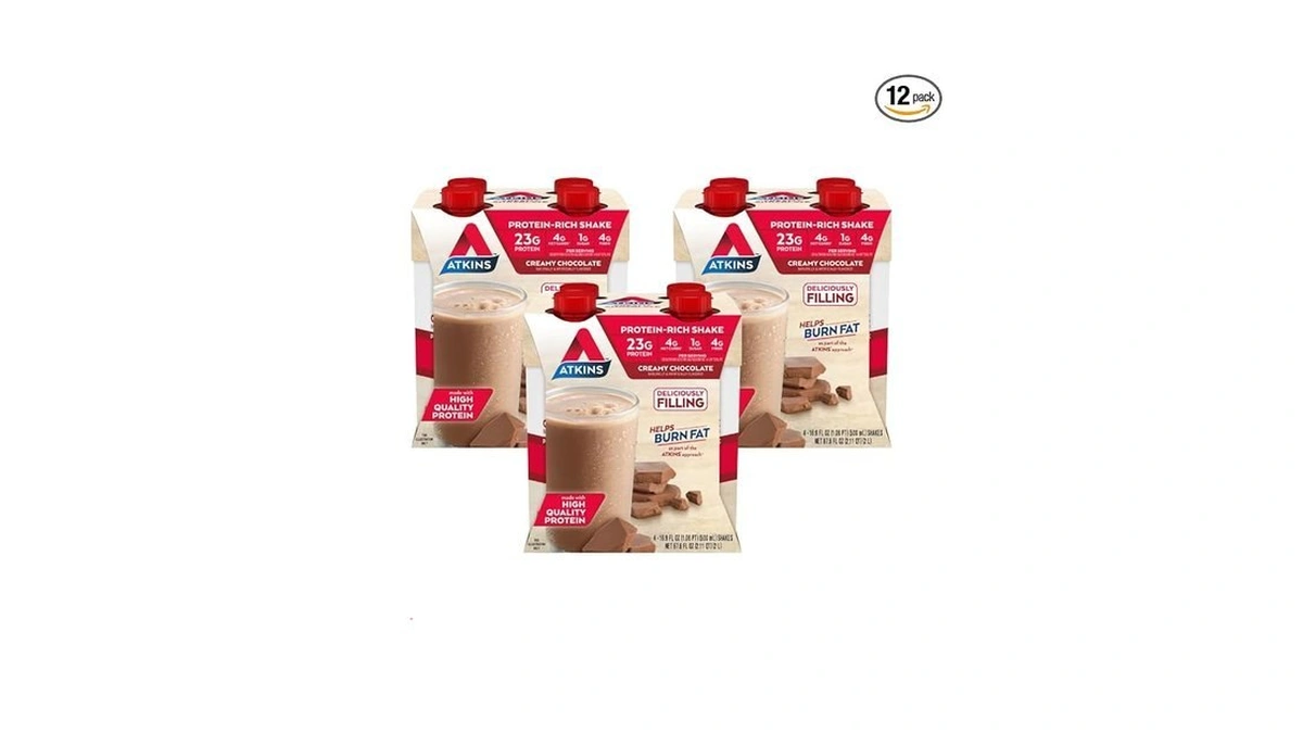 Atkins Creamy Chocolate Meal Size Protein Shake, 23g Protein, Low