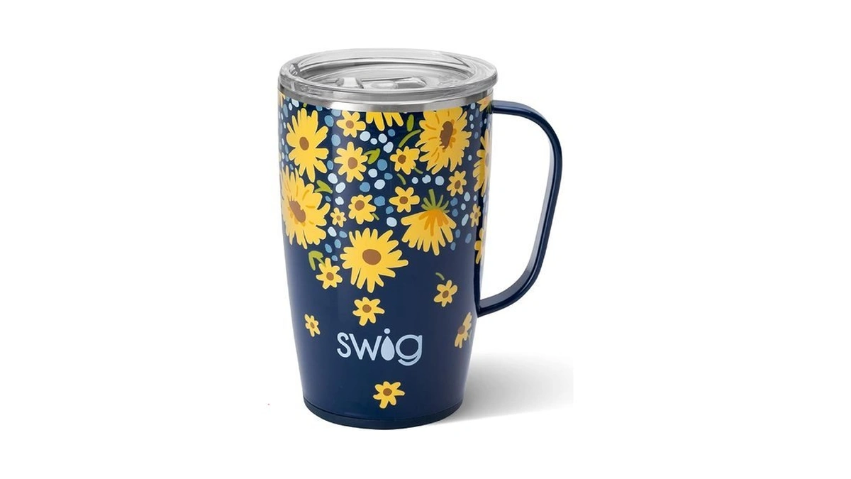 Swig Life 18oz Travel Mug, Insulated Tumbler With Handle And