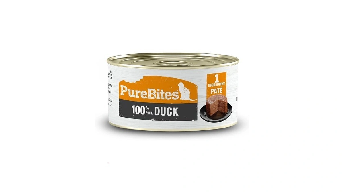 Purebites 100% Pure Duck Pate Cat Treat | 2.5oz Can
