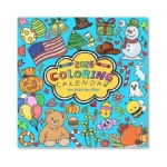 2026 Coloring Wall Calendar With Unique Illustrated Images, Nov. 2025