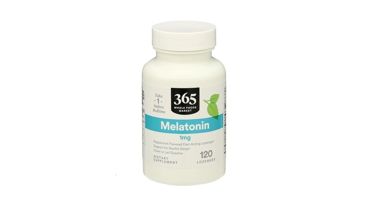 365 By Whole Foods Market, Melatonin 1mg Lozenges, Peppermint Flavored,