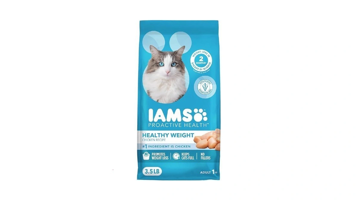 Iams Proactive Health Healthy Weight Adult Dry Cat Food Chicken