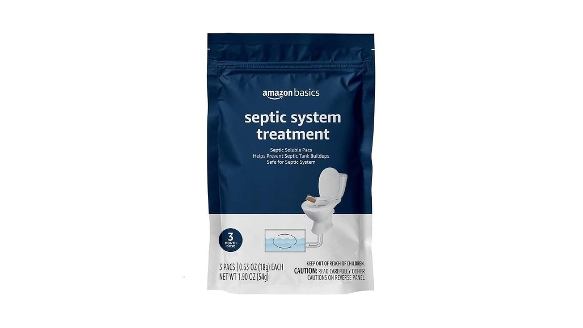 Amazon Basics Septic Tank Pods, Septic Tank Treatement, Unscented, 0.63