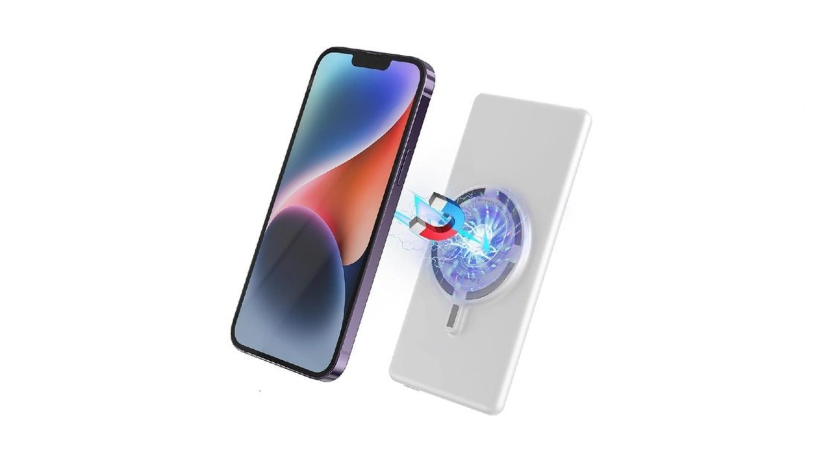 Ovlborav 10000mah Ultra-thin Magnetic Wireless Power Bank Charger For Iphone