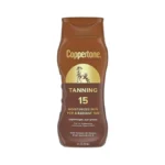Coppertone Tanning Sunscreen Lotion, Spf 15, Lightweight And Non Greasy