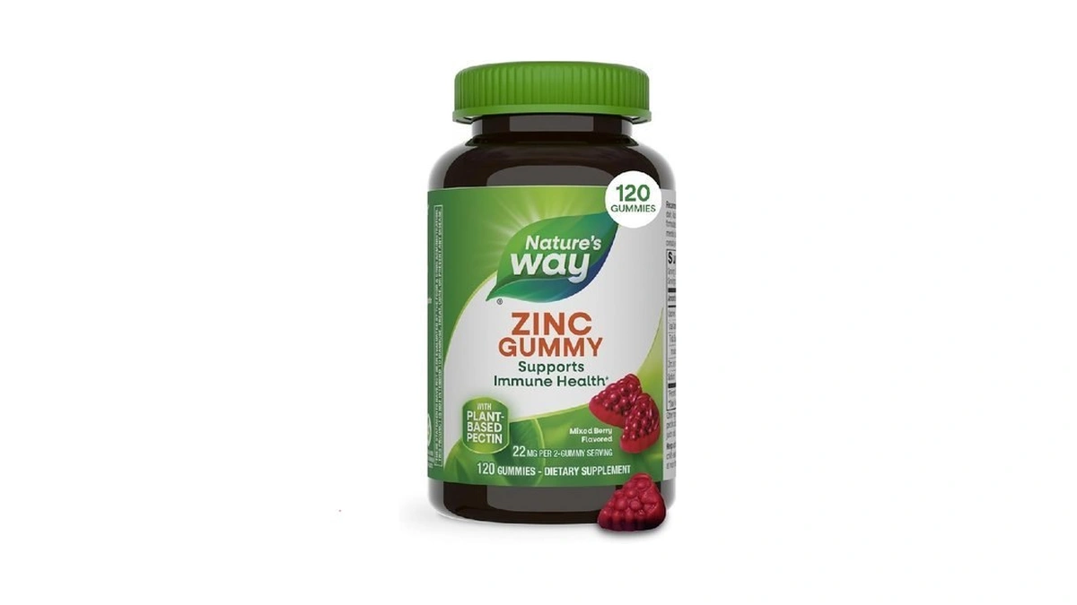 Nature's Way Zinc Gummies, Immune Support Gummy With 100% Daily