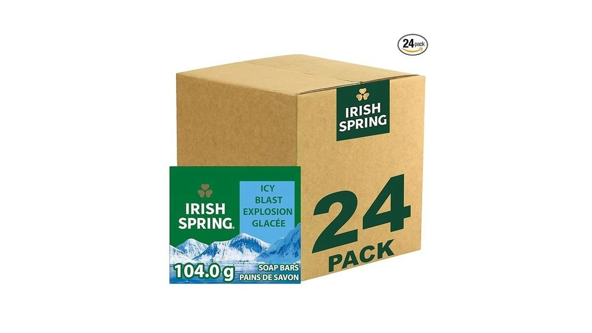 Irish Spring Icy Blast Bar Soap For Men, Mens Soap,