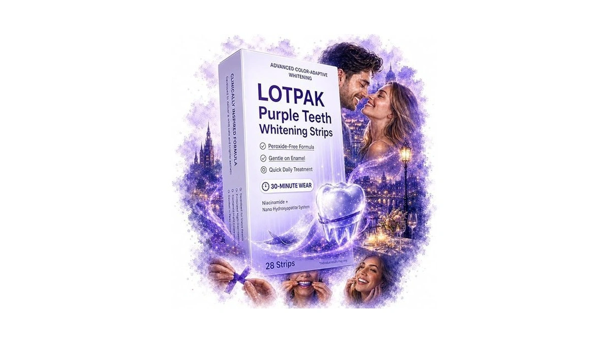 Purple Whitening Strips Peroxide Free Teeth Whitening For Sensitive Teeth