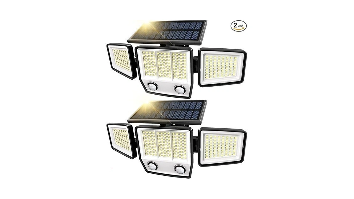Mdcmdcm Solar Motion Sensor Outdoor Lights Waterproof - 3000lm 3