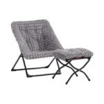 Hollyhome X-large Saucer Chair With Foldable Ottoman, Comfy Oversized Folding