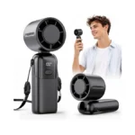 Portable Handheld Fan,5000mah Battery Operated Rechargeable Mini Fan With 1-100
