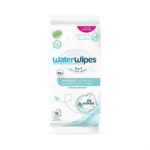 Waterwipes Sensitive+ On The Go Wipes, 3-in-1 Cleans, Cares, Protects,